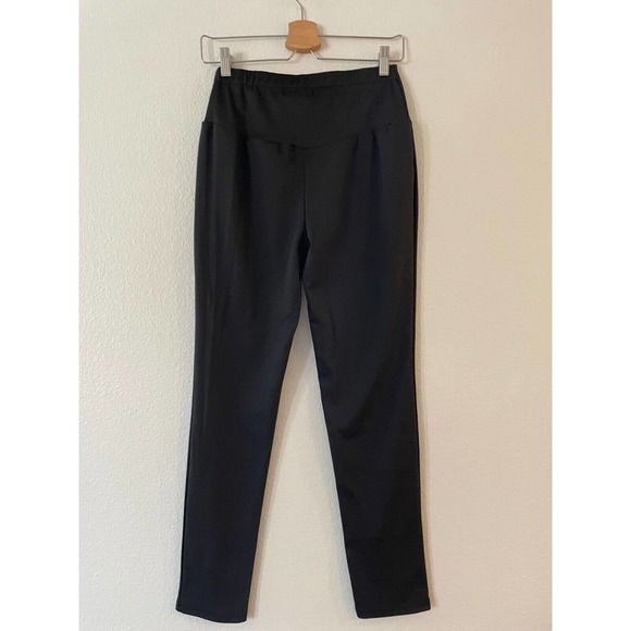 ChicMe Eyelet Lace-up Skinny Pants Medium Black Stretch Zip-Pockets High Waist - Picture 3 of 8